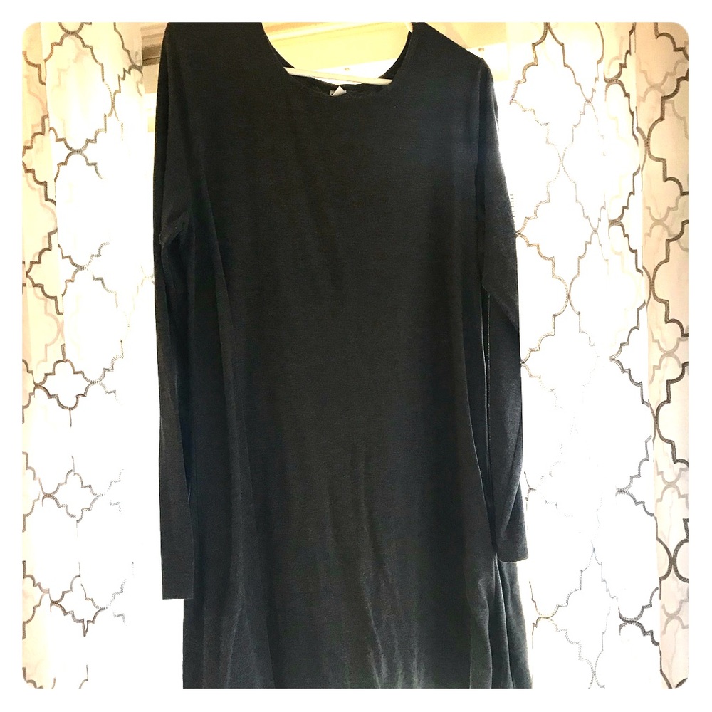 Old Navy dark gray long sleeve dress